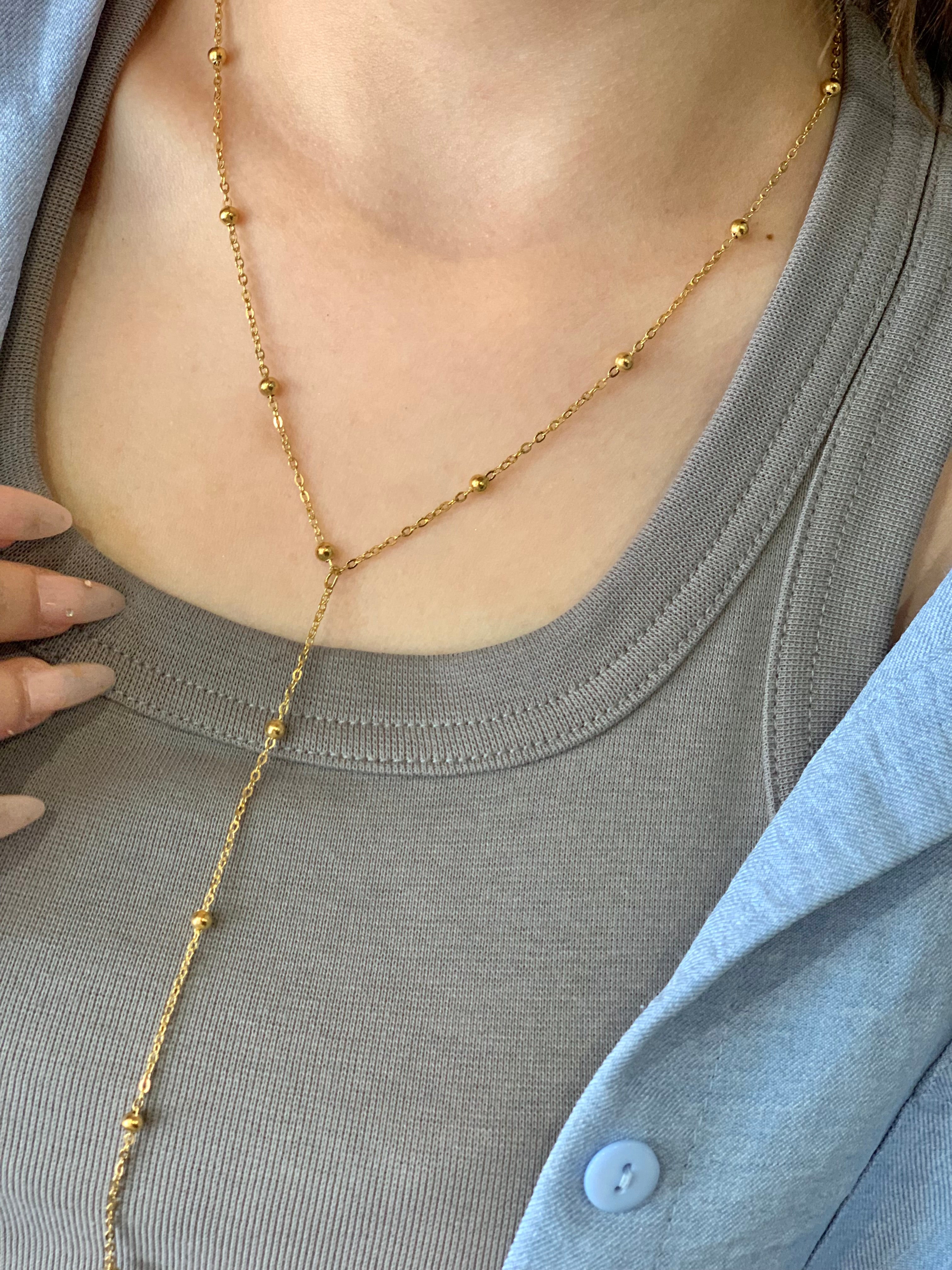 Kail dropped necklace