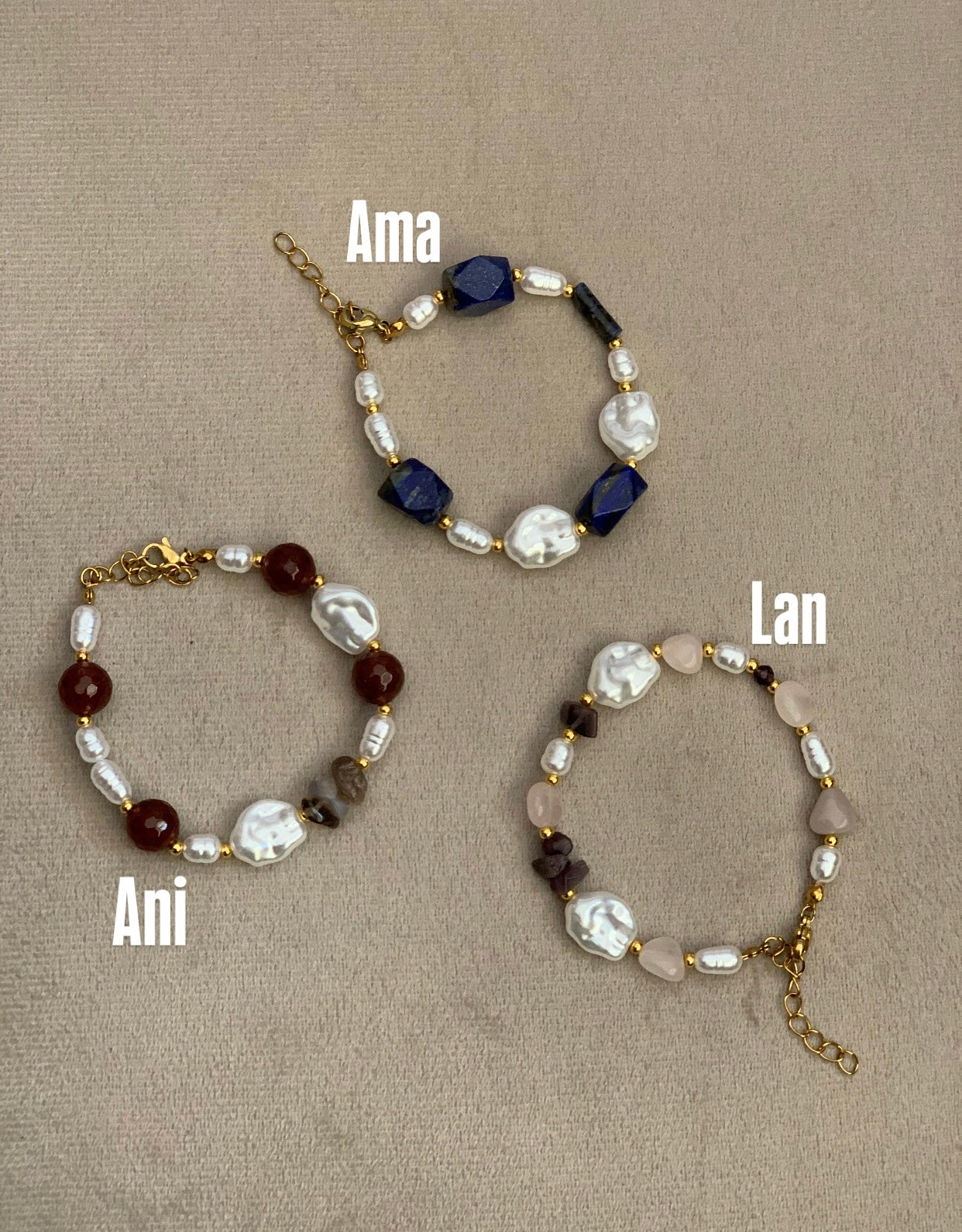 Gemstone bracelets