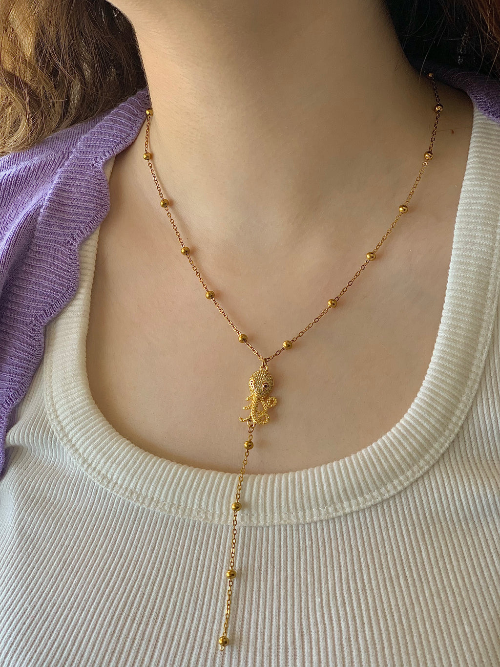 Yopy dropped necklace