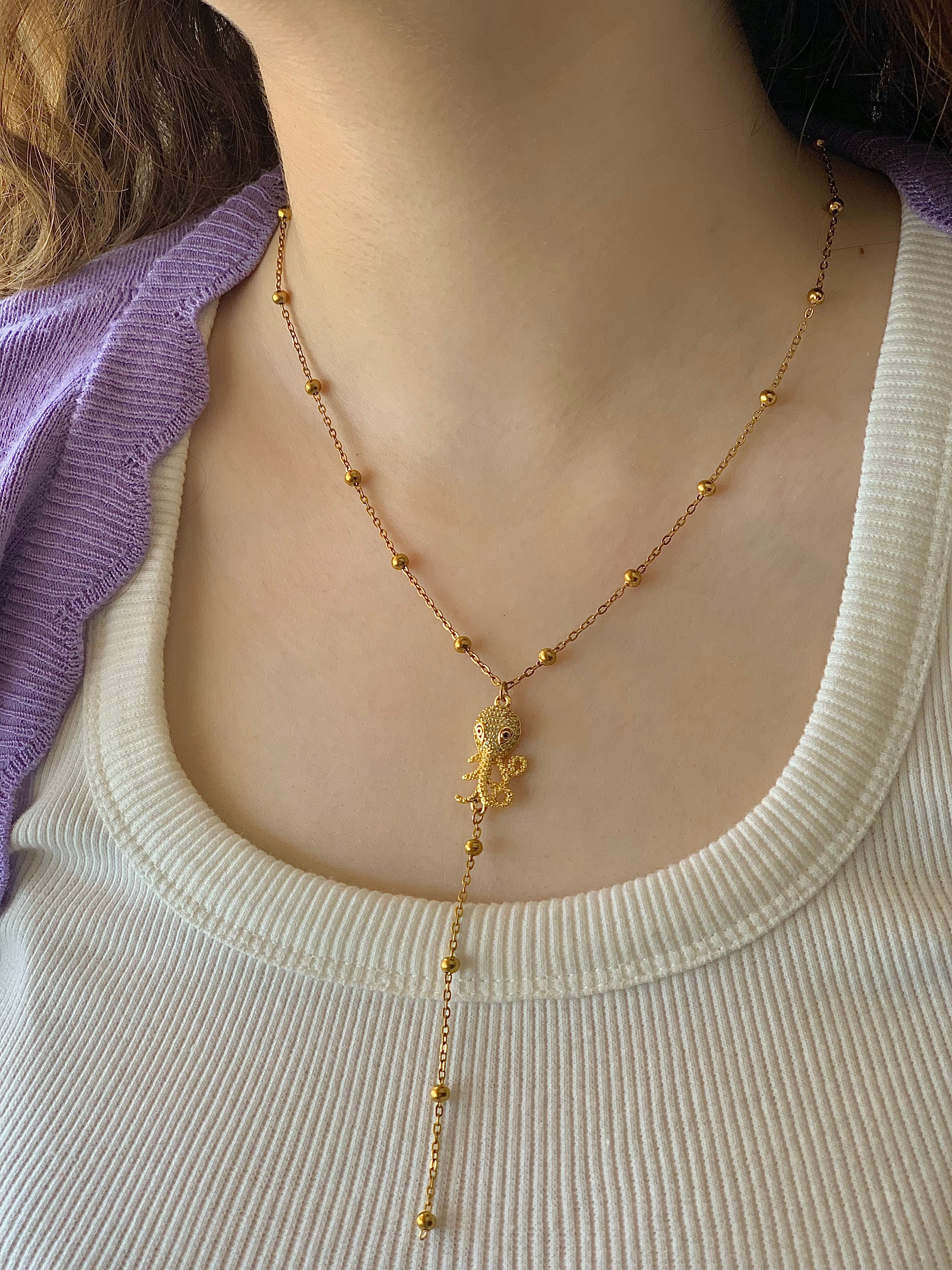 Yopy dropped necklace